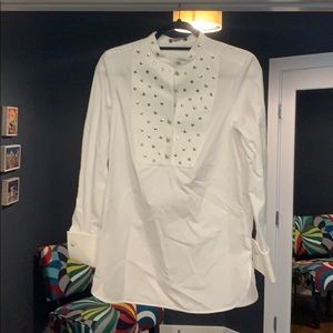Alexander McQueen studded long sleeve blouse